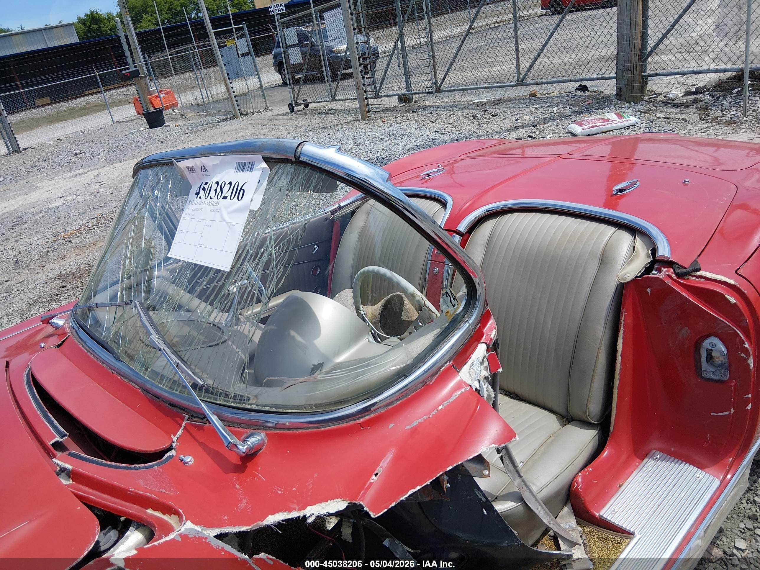 1962 Chevrolet Corvette   Красный vin: 20867S112453     