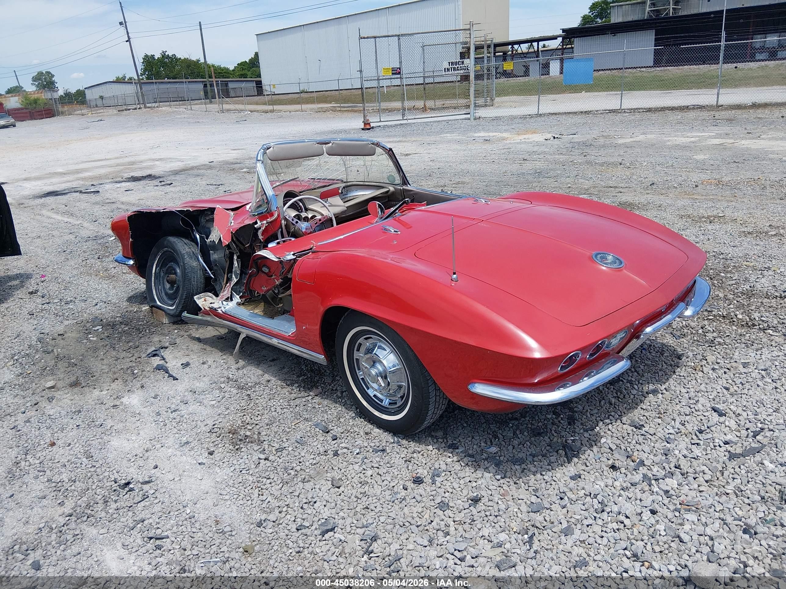 1962 Chevrolet Corvette   Красный vin: 20867S112453     
