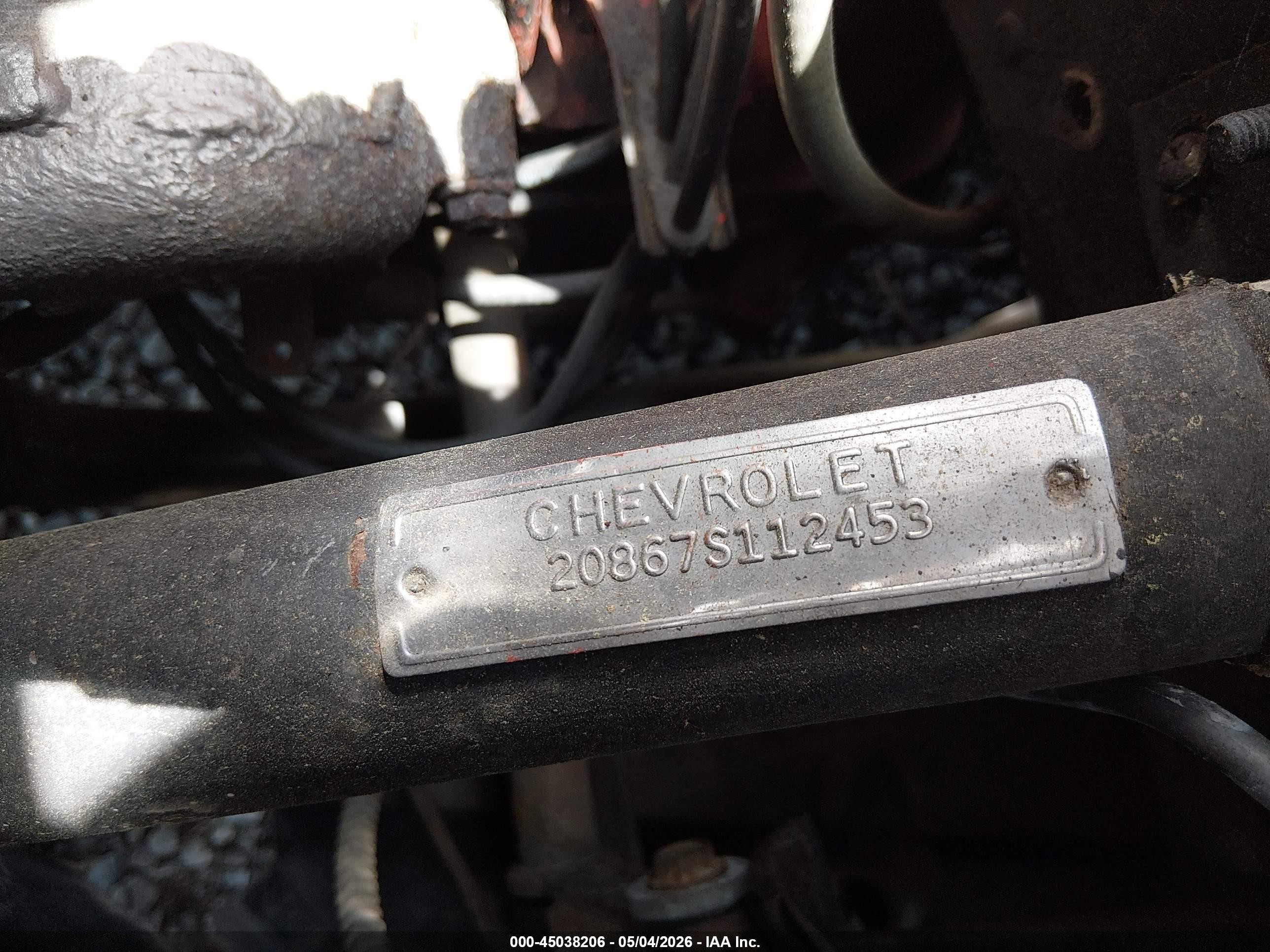 1962 Chevrolet Corvette   Красный vin: 20867S112453     