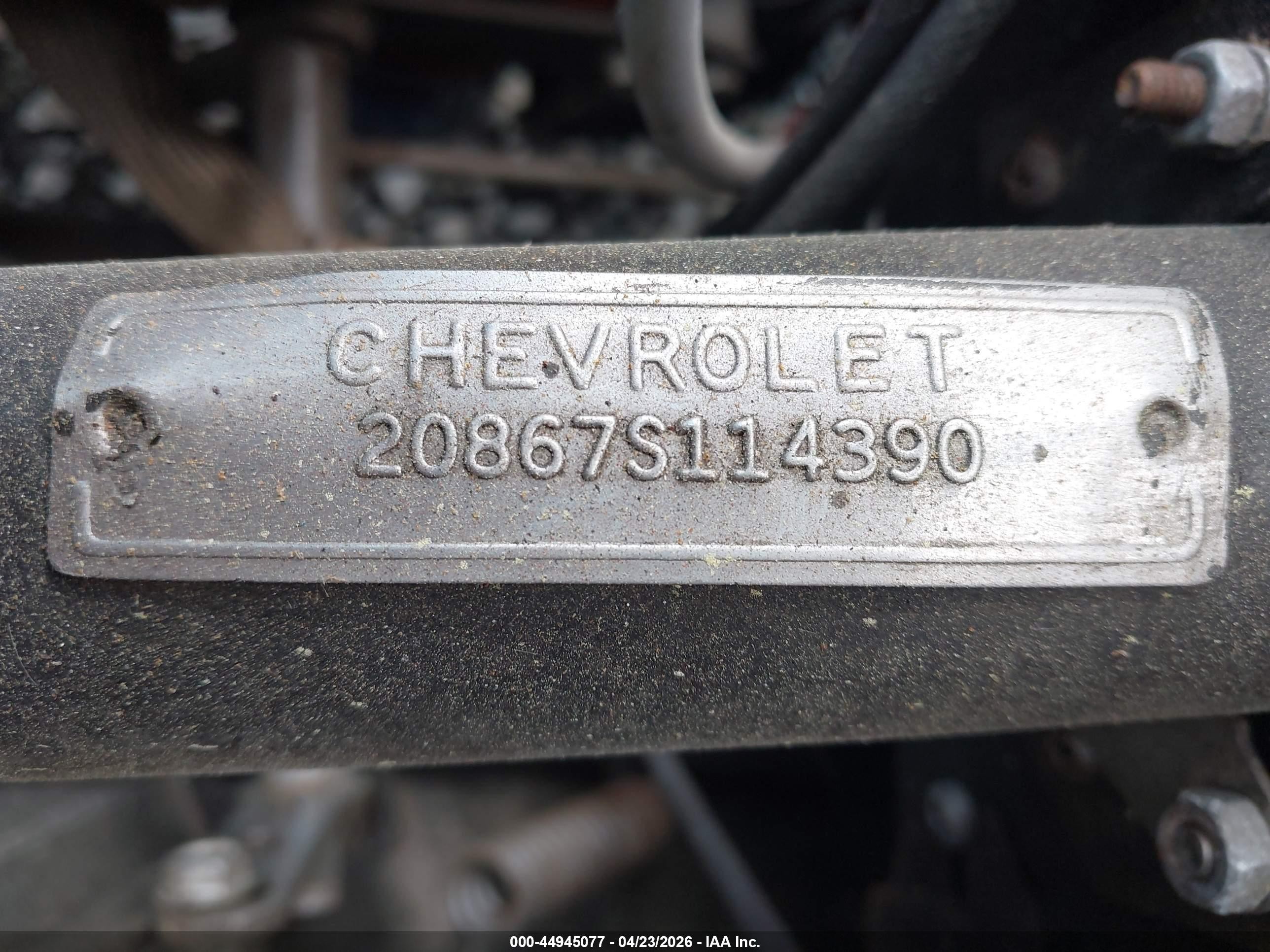 1962 Chevrolet Corvette   Красный vin: 20867S114390     