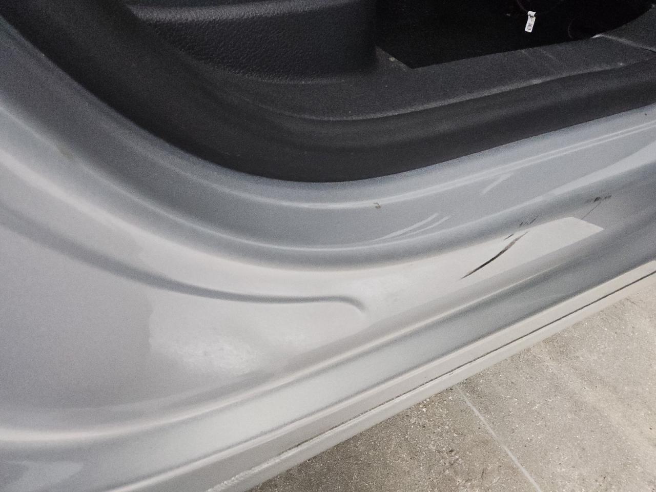 2014 Volkswagen Tiguan S Silver vin: WVGAV3AX9EW603354 Damage: Right Rocker Panel, Heavy Scratch, 5 To 6 Inches