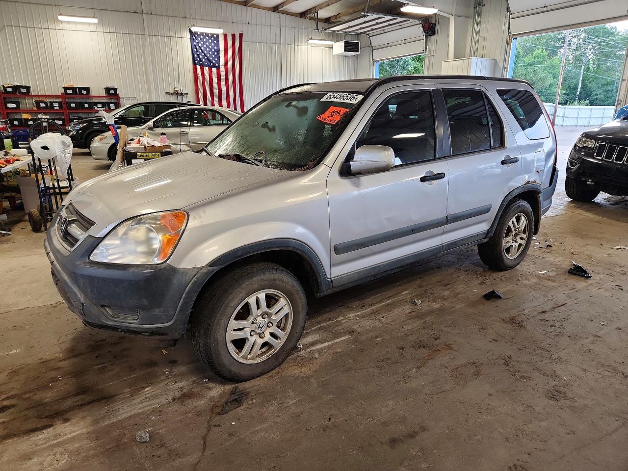 2003 Honda Cr-v Ex Silver vin: JHLRD78893C031672