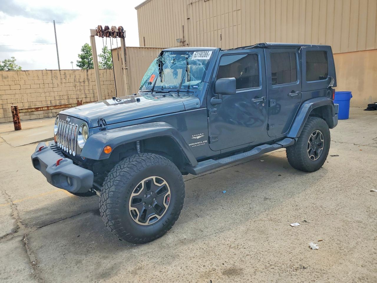 2007 Jeep Wrangler Sahara Blue vin: 1J4GB59177L199570