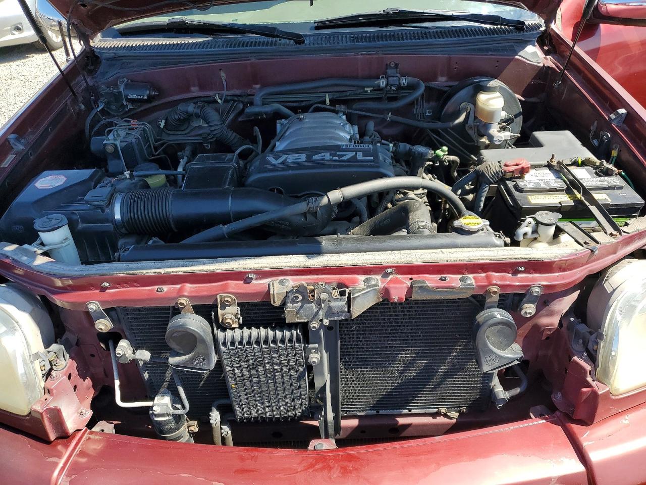 2003 Toyota Tundra Access Cab Sr5 Burgundy vin: 5TBRT34113S419908