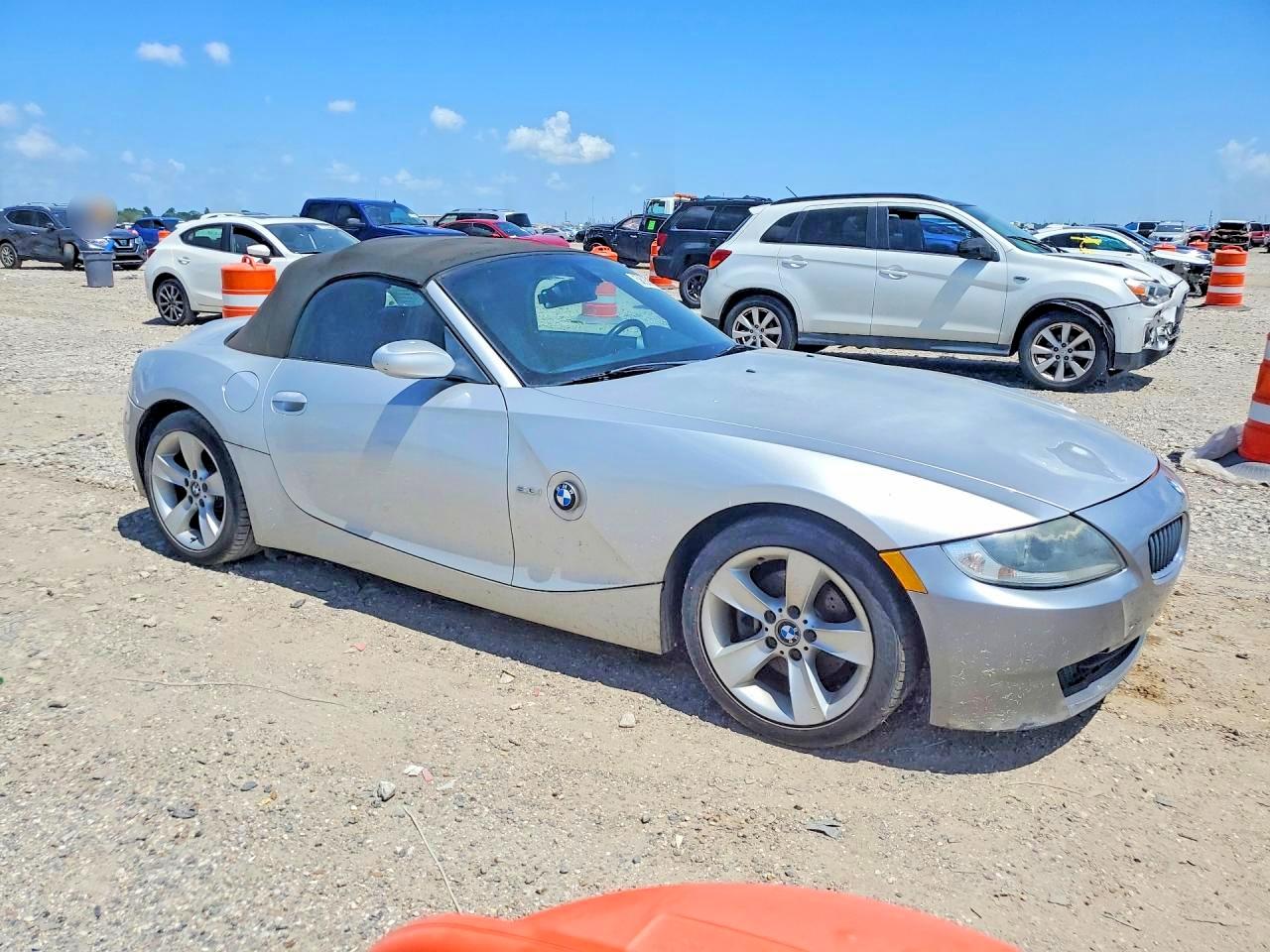 2006 Bmw Z4 3.0 Silver vin: 4USBU33526LW67952