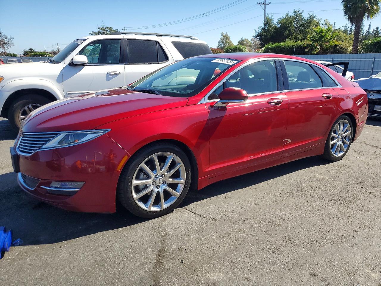 2015 Lincoln Mkz Hybrid Red vin: 3LN6L2LU9FR614755