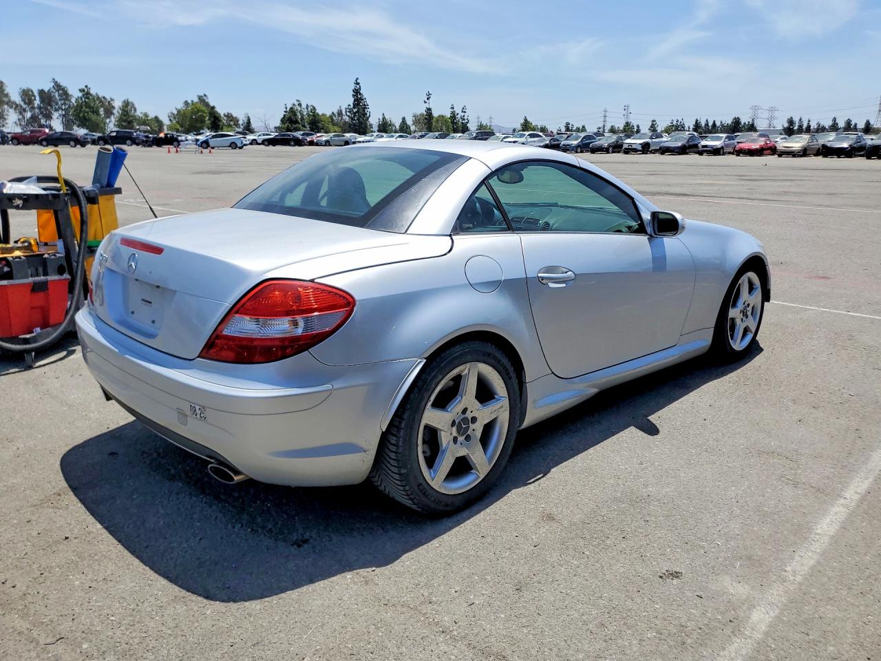 2005 Mercedes-benz Slk 350 Gray vin: WDBWK56F15F061177