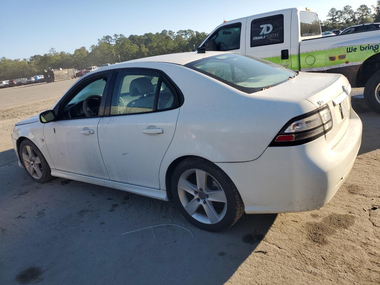 2009 Saab 9-3 2.0t White vin: YS3FB49Y391004063