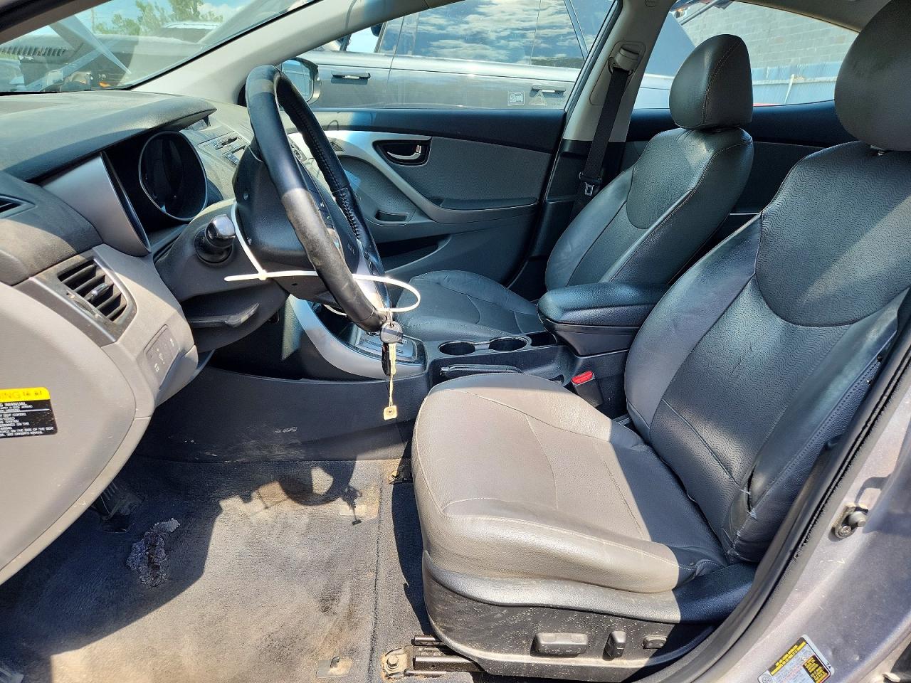 2013 Hyundai Elantra Limited Gray vin: KMHDH4AE3DU703405