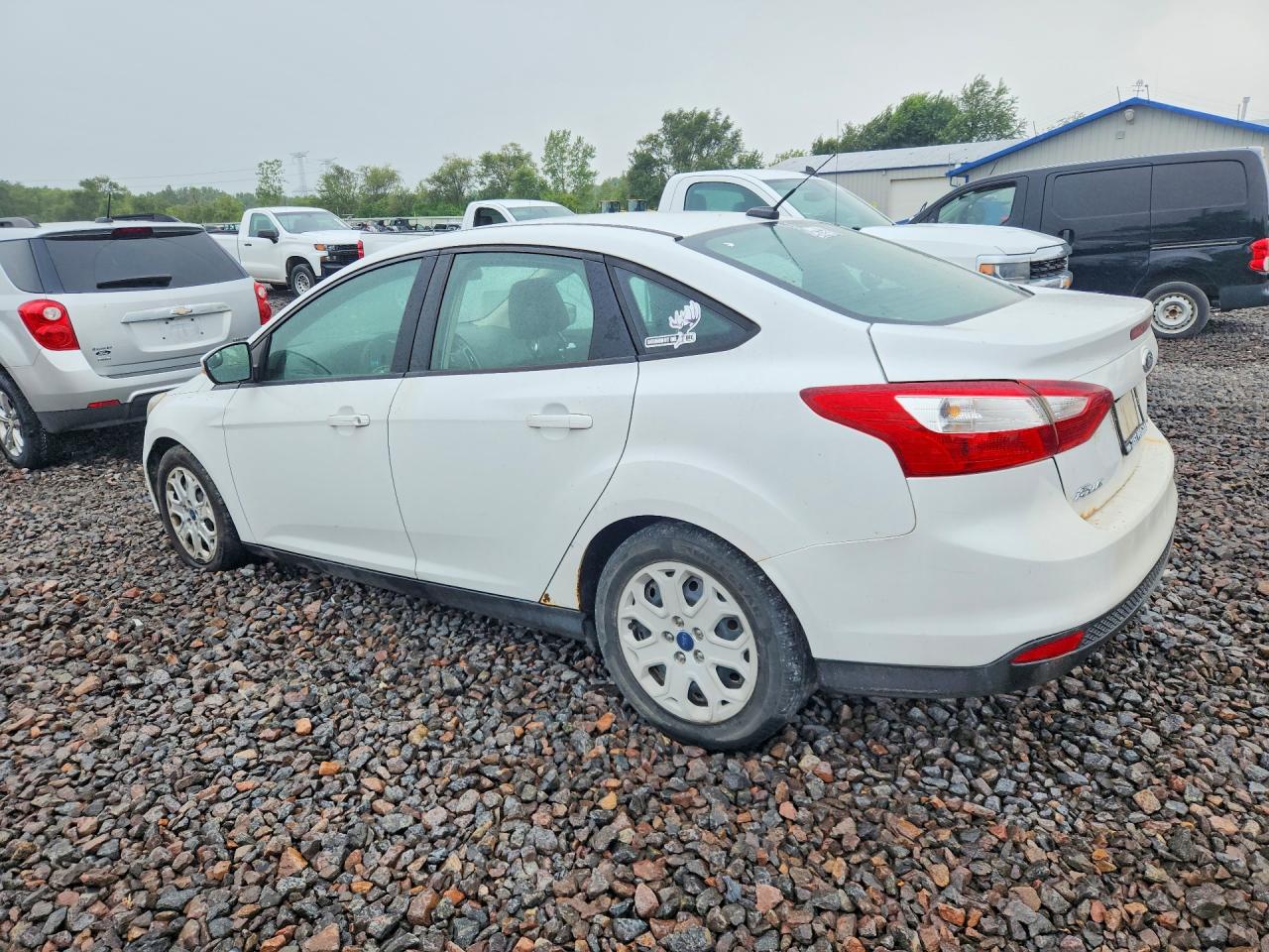 2012 Ford Focus Se White vin: 1FAHP3F21CL289276