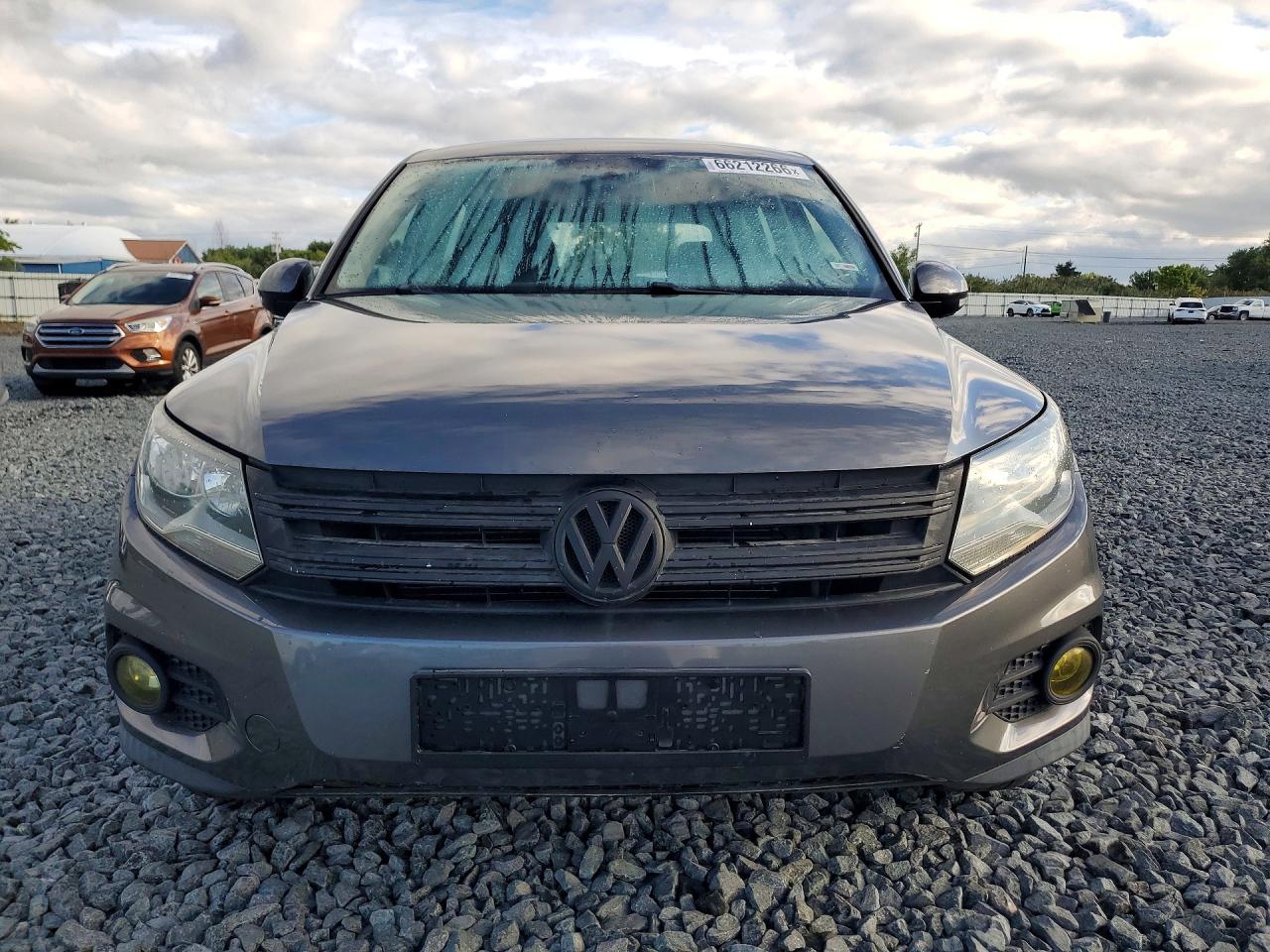 2014 Volkswagen Tiguan S Gray vin: WVGAV3AX8EW541087