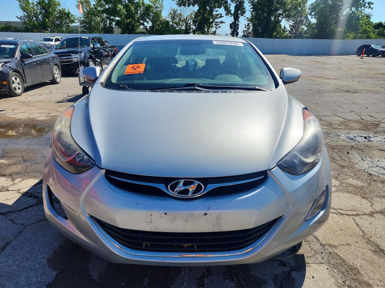 2013 Hyundai Elantra Gls Silver vin: KMHDH4AE3DU575036