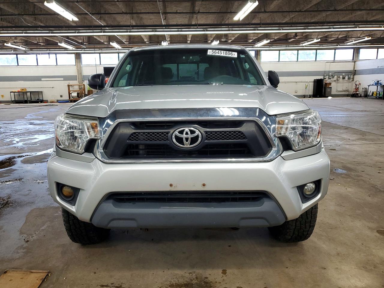 2013 Toyota Tacoma Double Cab Prerunner Silver vin: 3TMJU4GN6DM146570
