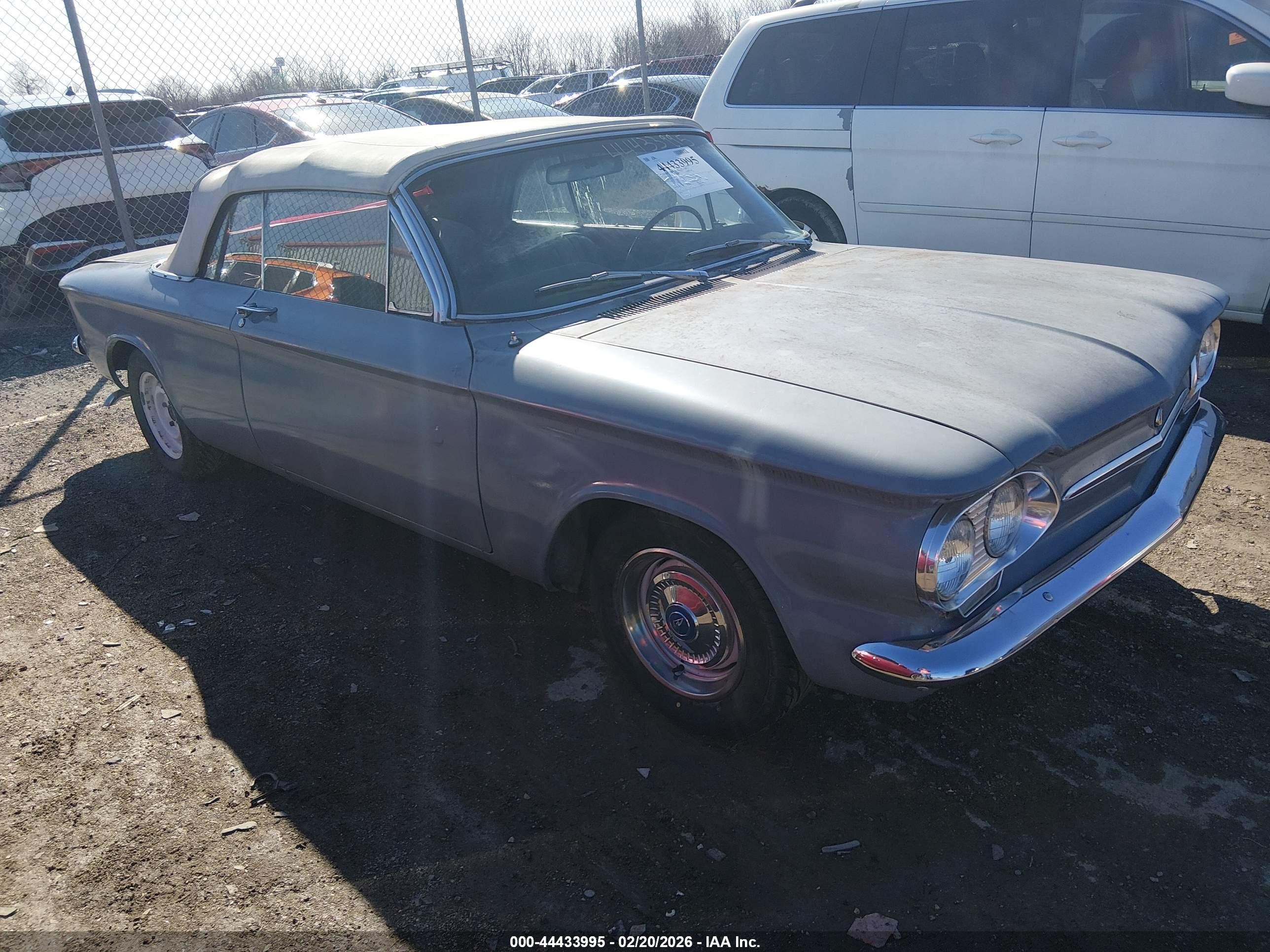 1962 Chevrolet Corvair   Gray vin: 20967W288721     