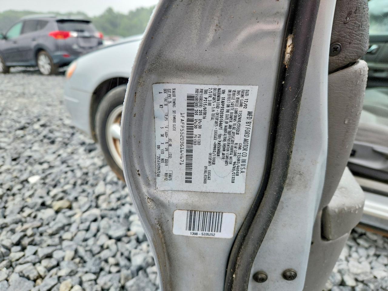 2003 Ford Taurus Ses Silver vin: 1FAFP55203G164671