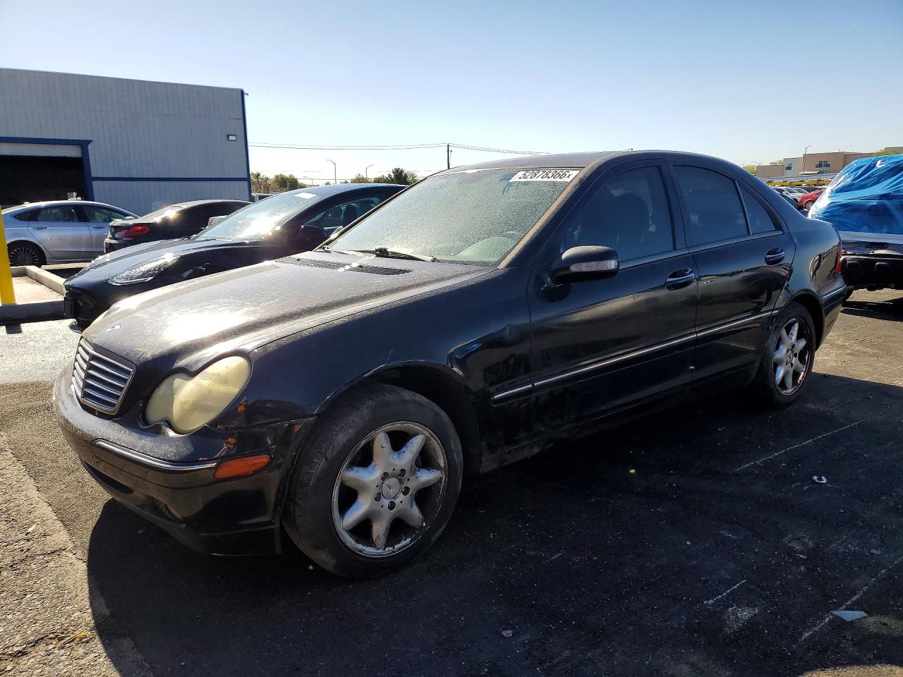 2002 Mercedes-benz C 240 Black vin: WDBRF61J42F135982