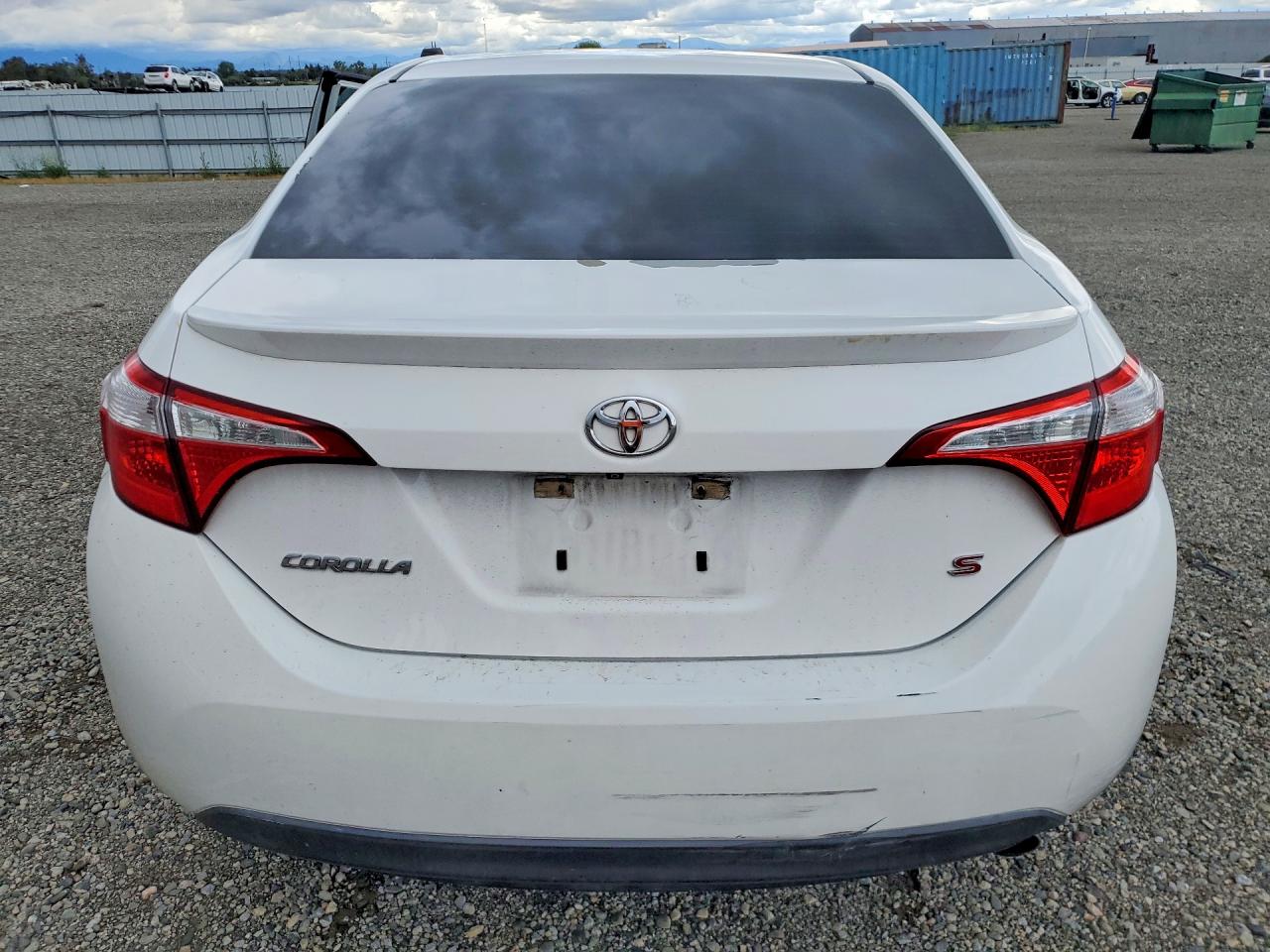 2014 Toyota Corolla S Plus White vin: 5YFBURHE8EP160576