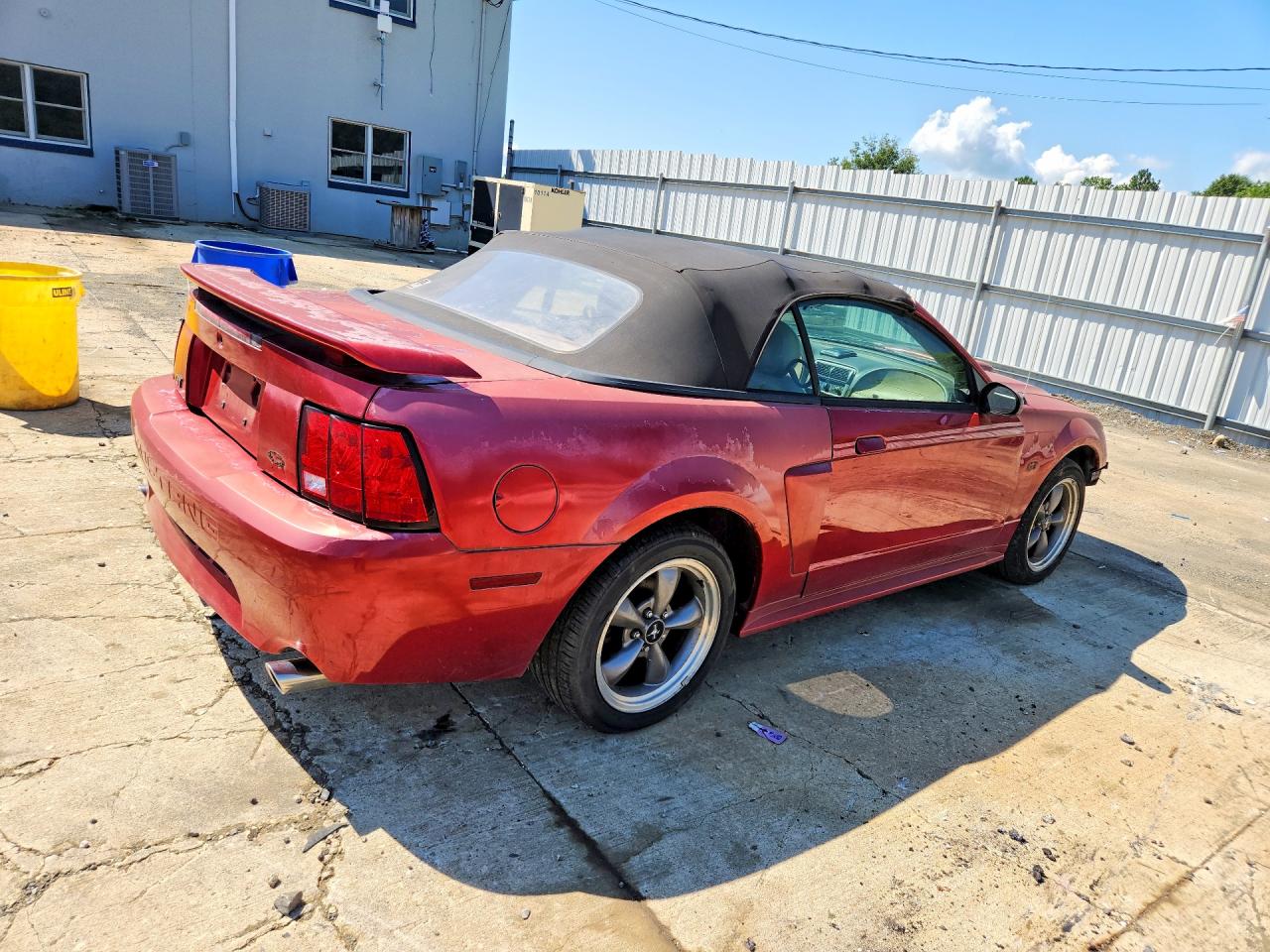 2003 Ford Mustang Gt Red vin: 1FAFP45X63F380696