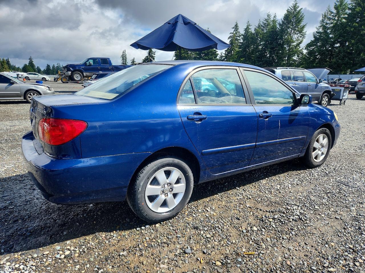 2004 Toyota Corolla Le Blue vin: 1NXBR38E54Z312700