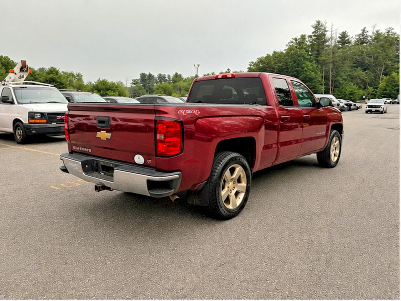2014 Chevrolet Silverado K1500 Lt Red vin: 1GCVKREC8EZ147175