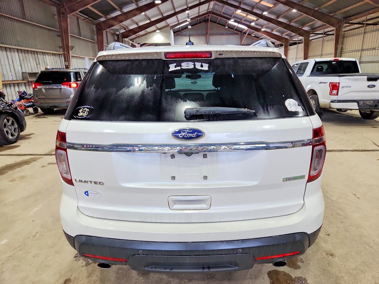 2013 Ford Explorer Limited White vin: 1FM5K7F91DGB53073