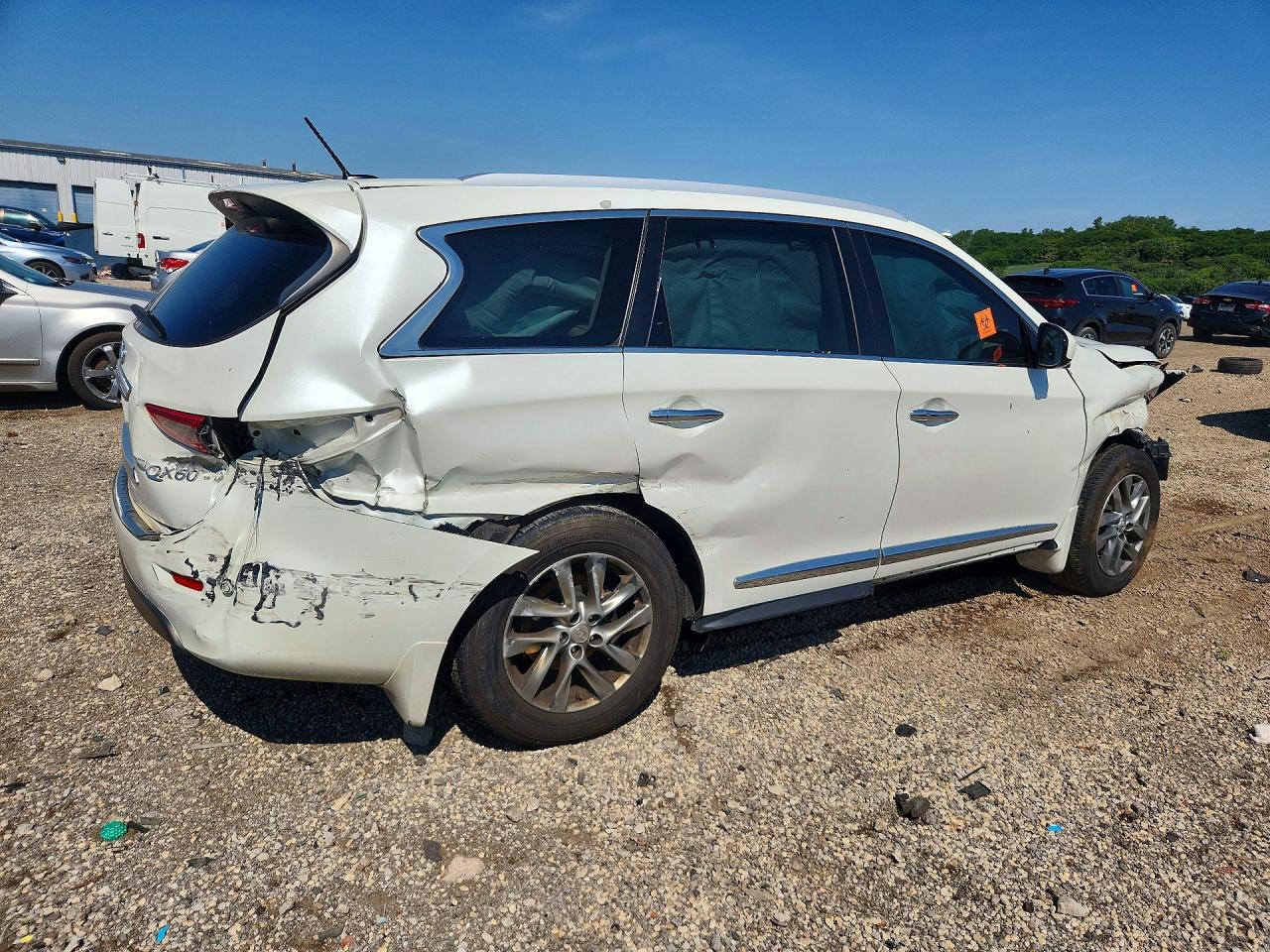 2015 Infiniti Qx60 Base White vin: 5N1AL0MM7FC519218
