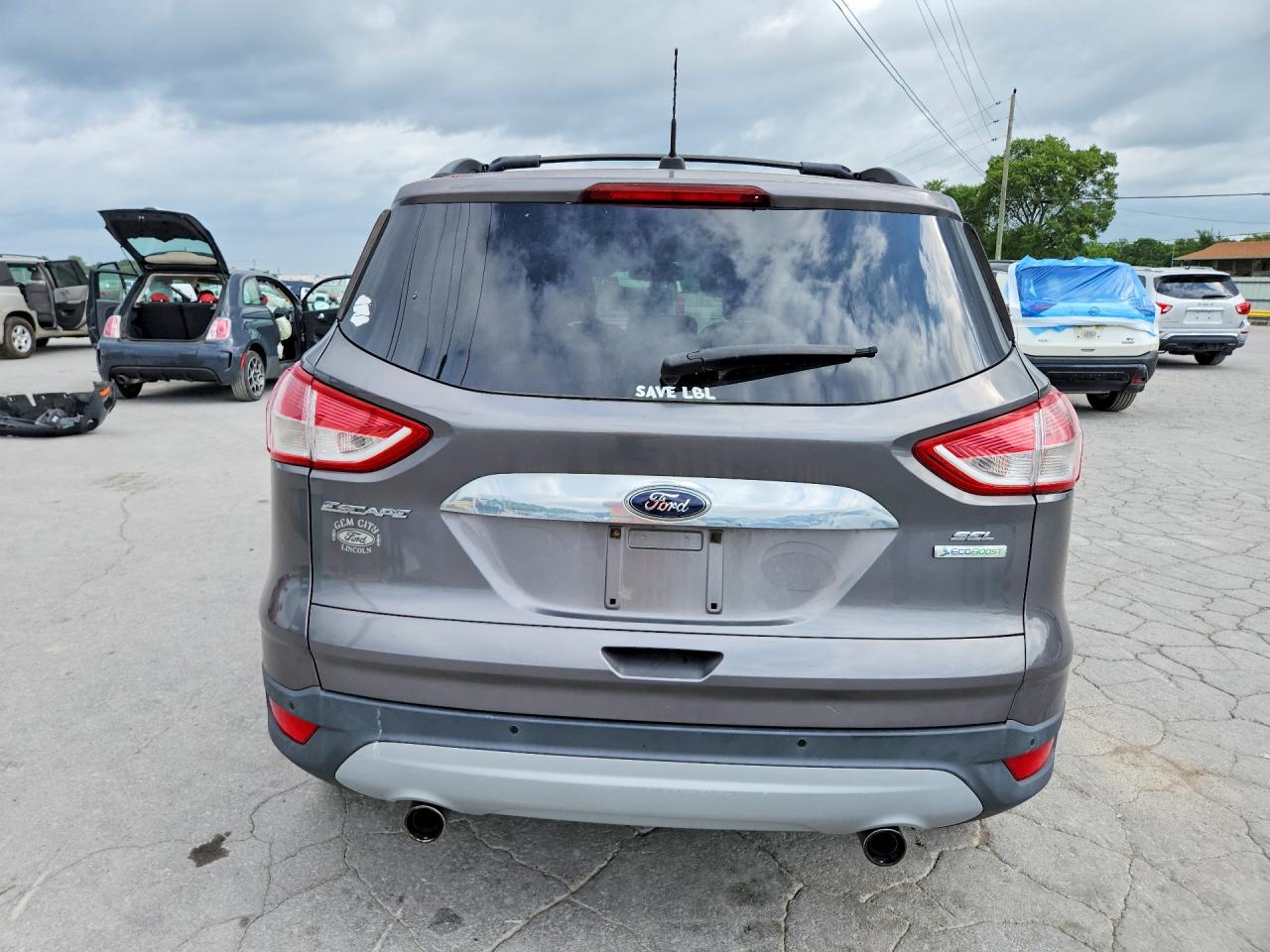 2013 Ford Escape Sel Gray vin: 1FMCU0HX1DUA04555