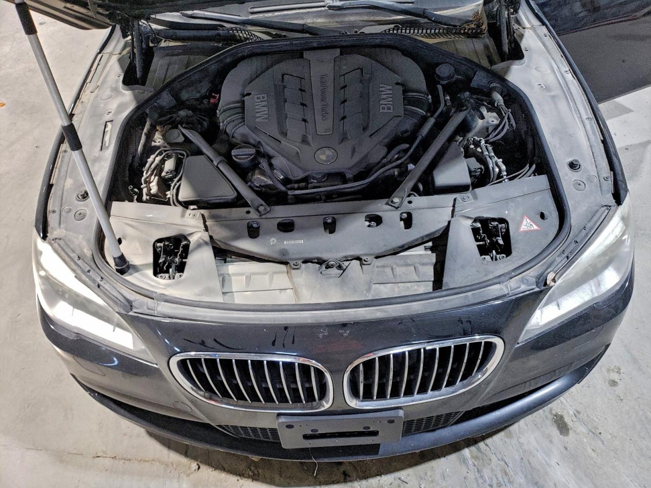 2014 Bmw 750 Li Charcoal vin: WBAYE8C56ED135698