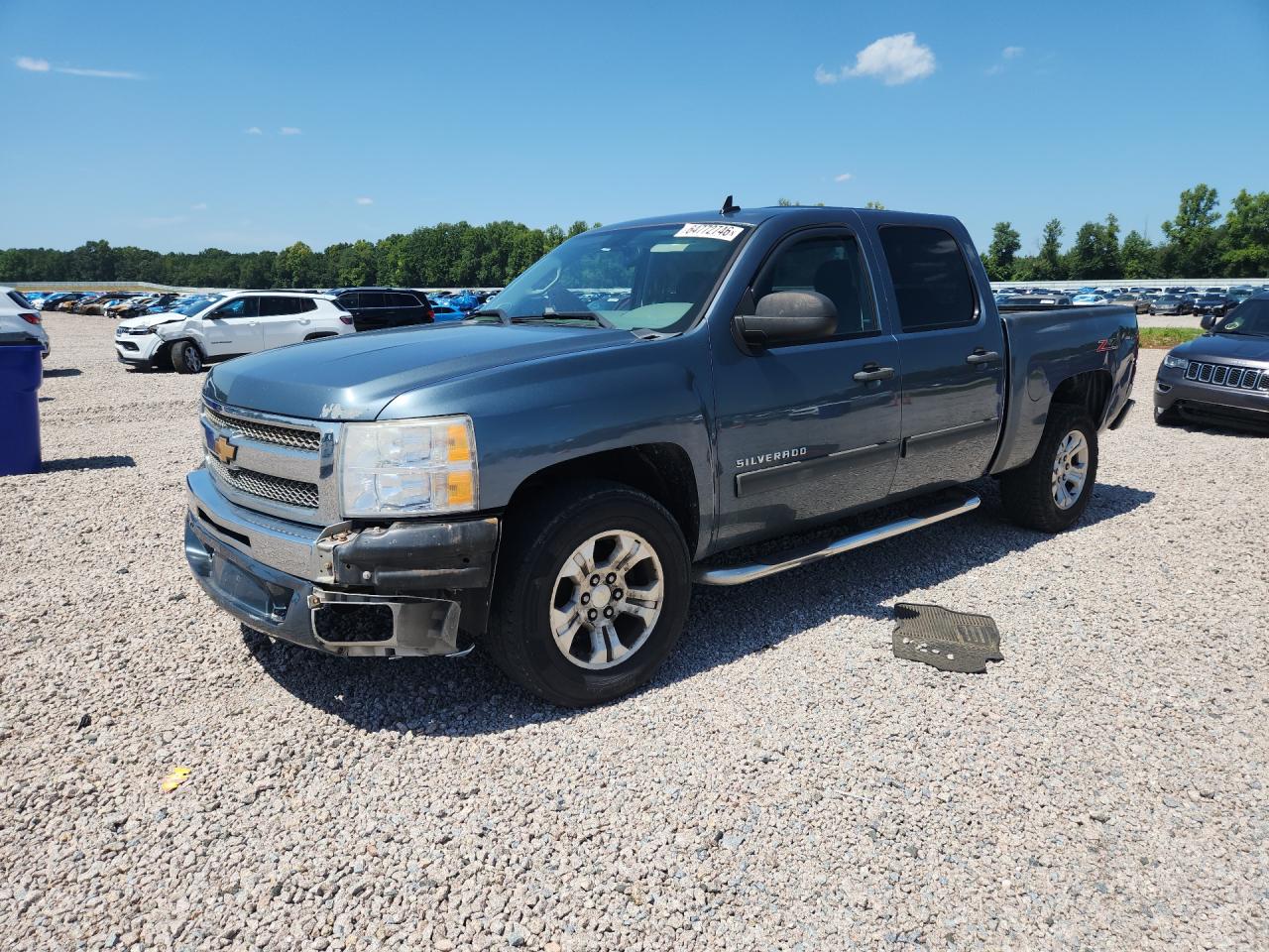 2013 Chevrolet Silverado K1500 Ls Blue vin: 3GCPKREA2DG128871