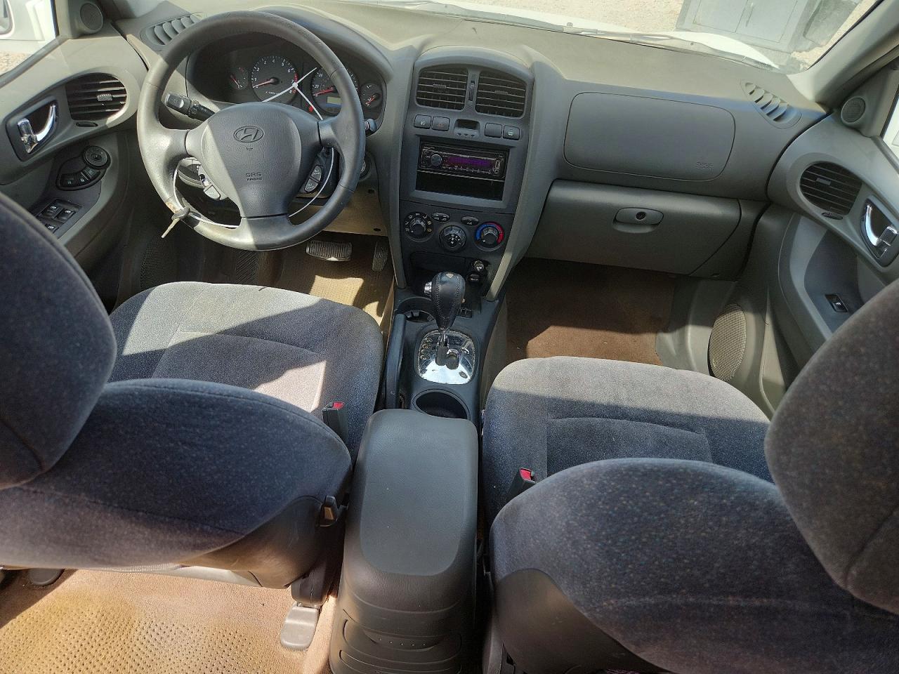 2004 Hyundai Santa Fe Gls White vin: KM8SC73E24U783297