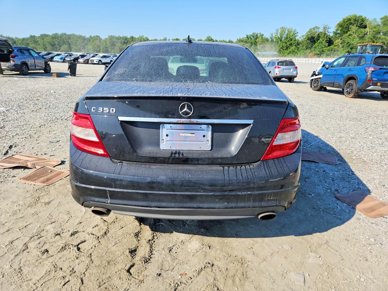 2010 Mercedes-benz C 350 Black vin: WDDGF5GB8AR088283