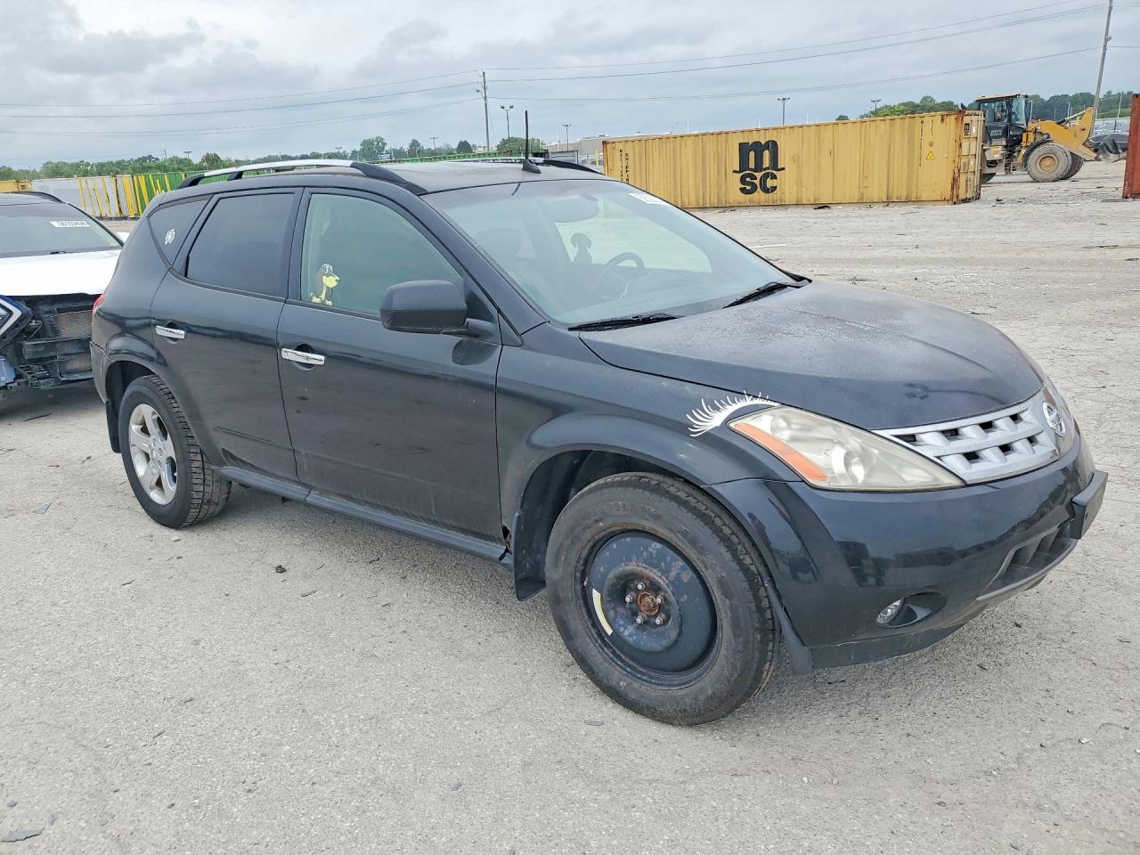2004 Nissan Murano Sl Black vin: JN8AZ08W34W304692