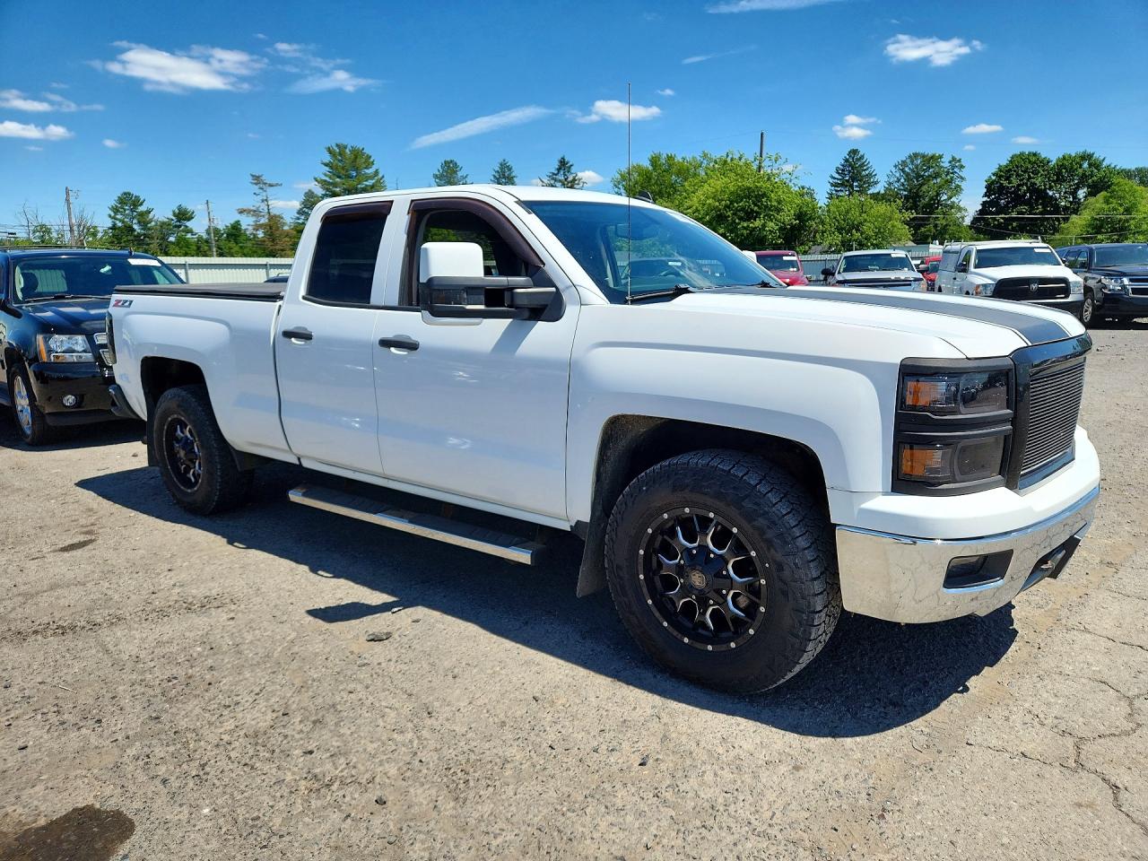 2014 Chevrolet Silverado K1500 Lt White vin: 1GCVKREC8EZ197364