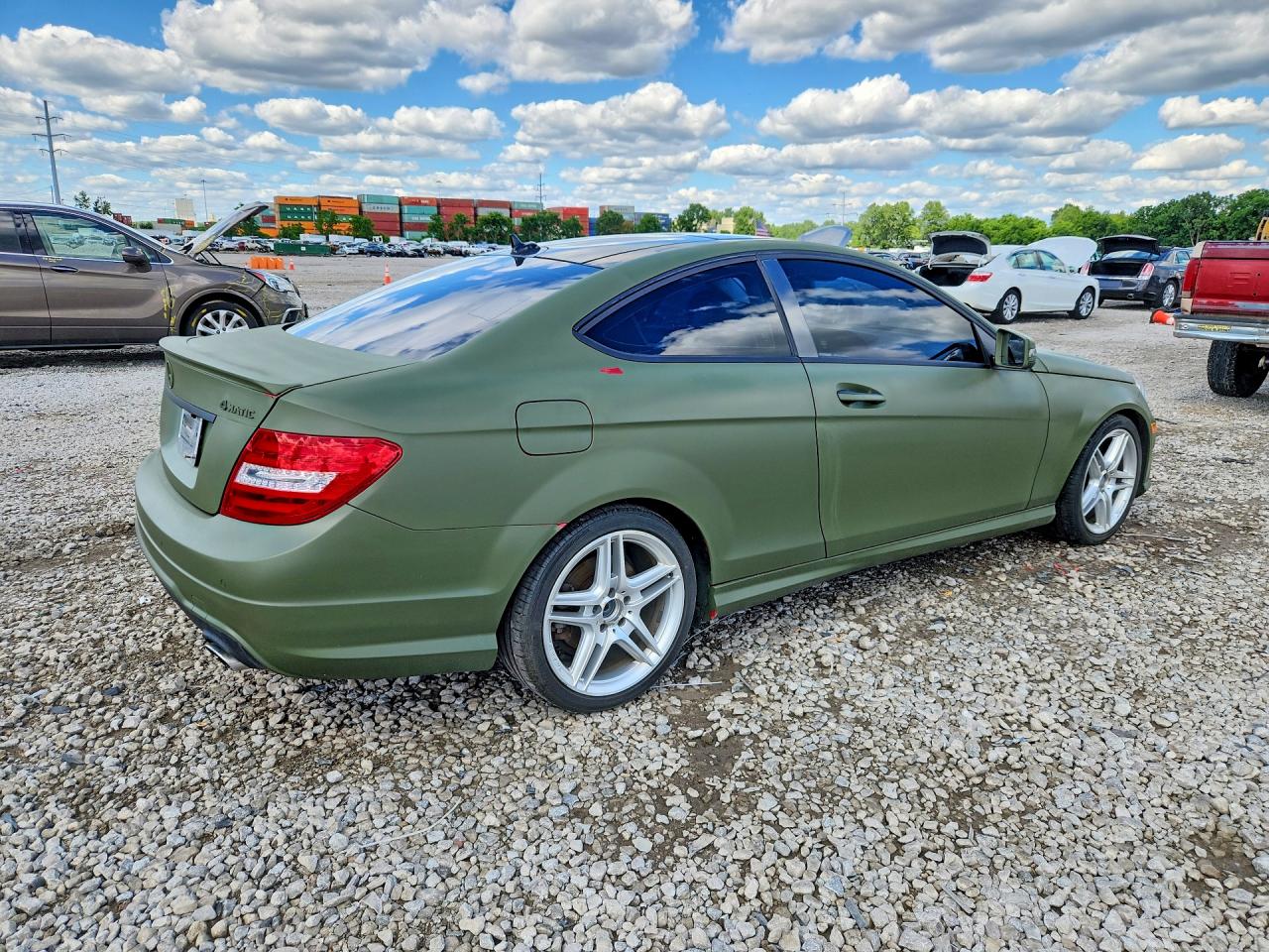 2014 Mercedes-benz C 350 4matic Green vin: WDDGJ8JB7EG292681