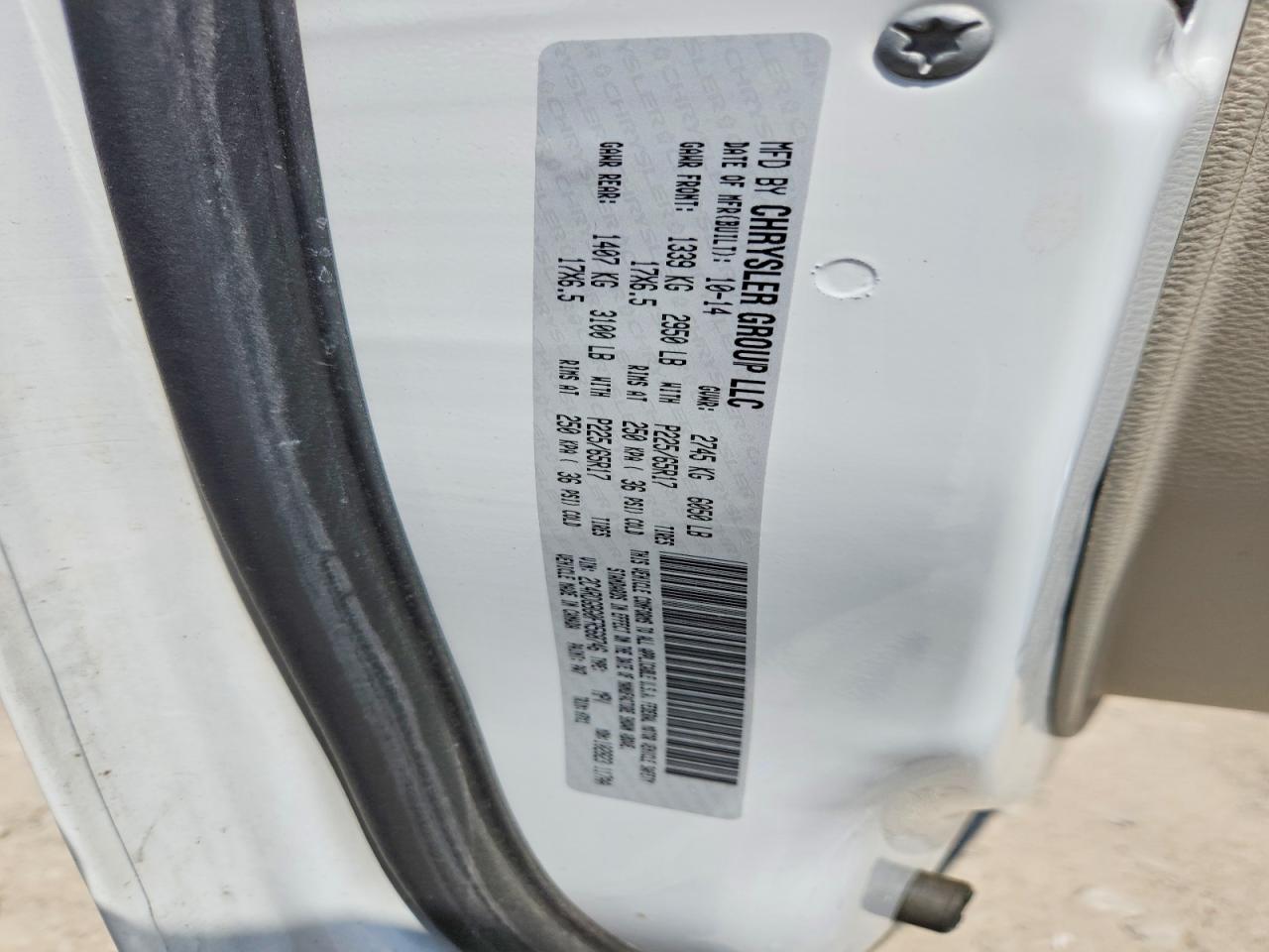 2015 Dodge Grand Caravan Se White vin: 2C4RDGBG0FR568746