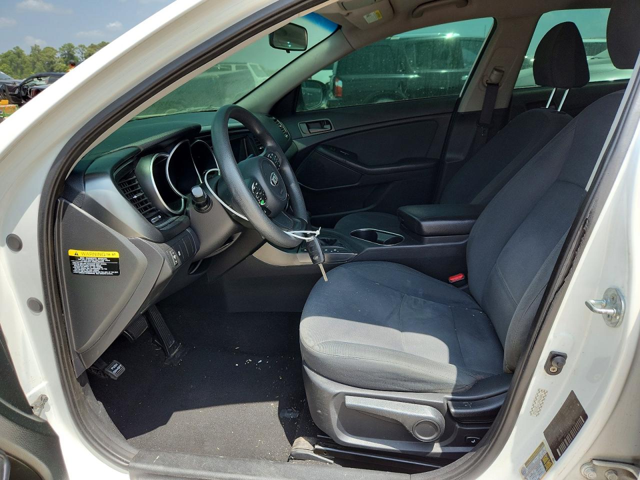 2015 Kia Optima Lx White vin: KNAGM4A77F5653522
