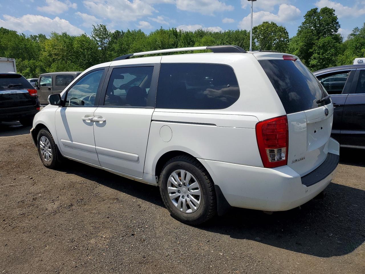 2014 Kia Sedona Lx Белый vin: KNDMG4C78E6539533