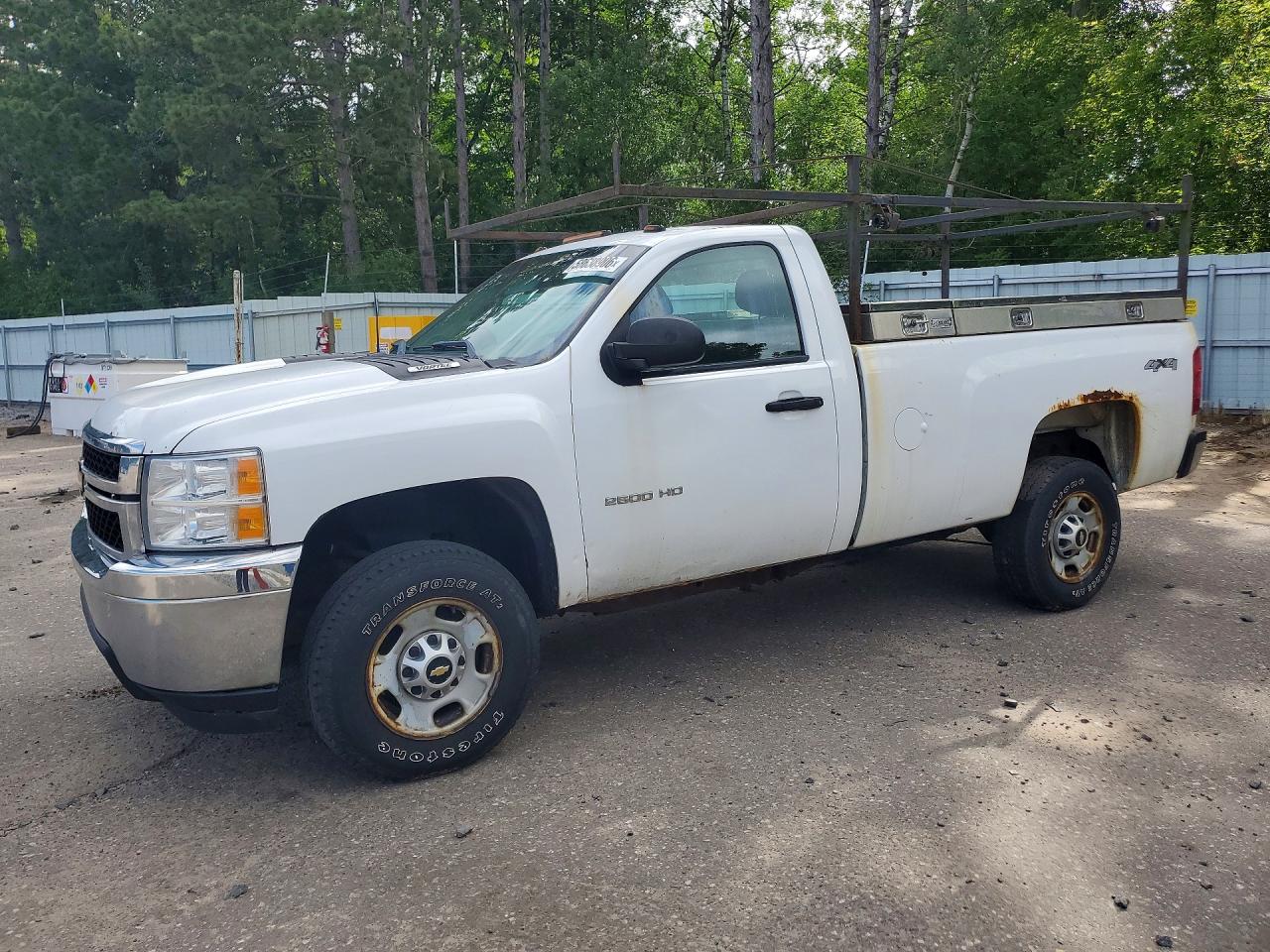 2014 Chevrolet Silverado K2500 Heavy Duty White vin: 1GC0KVCG9EF179305