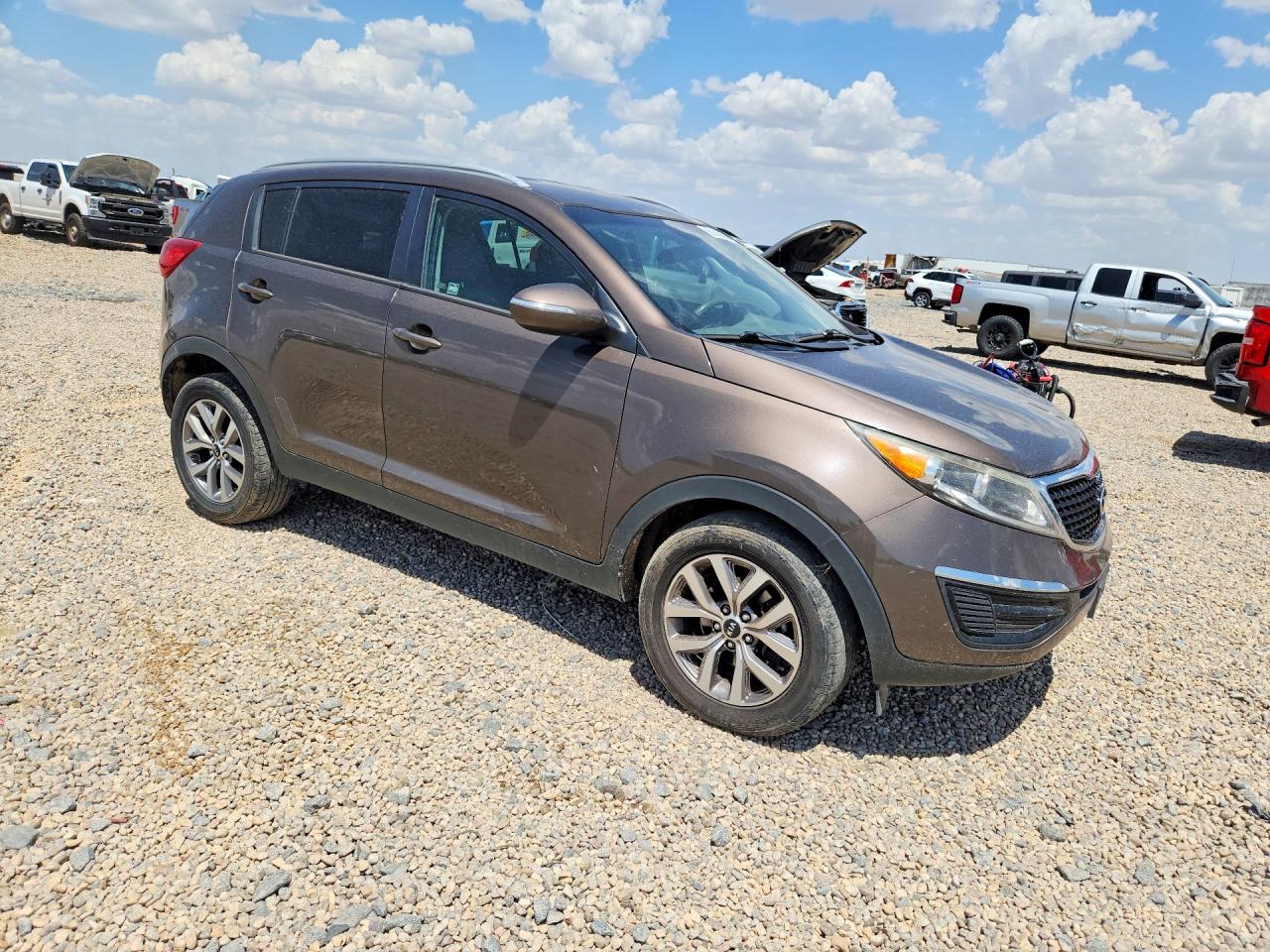 2015 Kia Sportage Lx Brown vin: KNDPB3ACXF7719713
