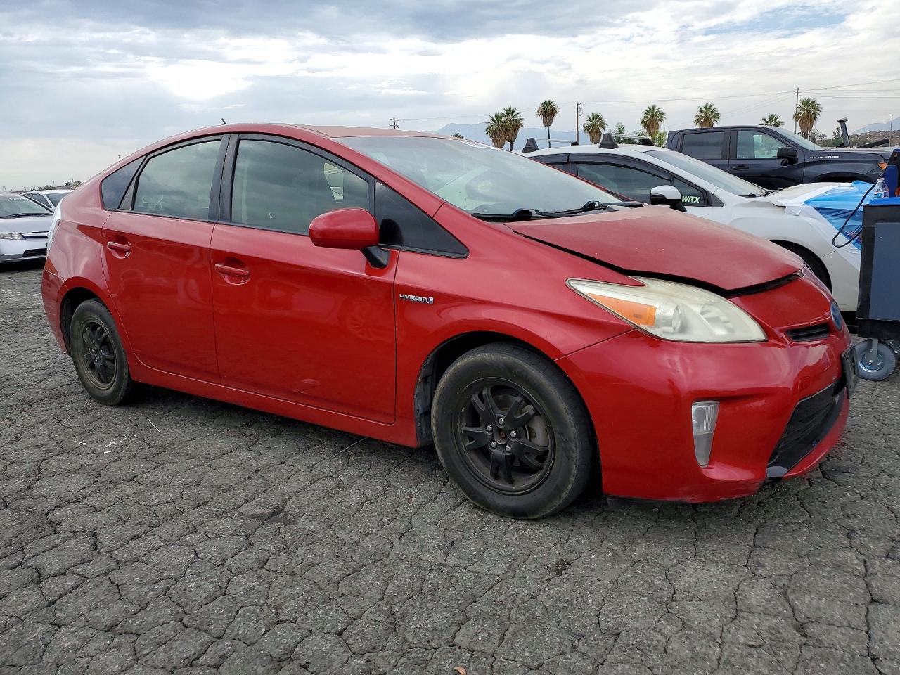 2012 Toyota Prius Two Red vin: JTDKN3DU4C1599668