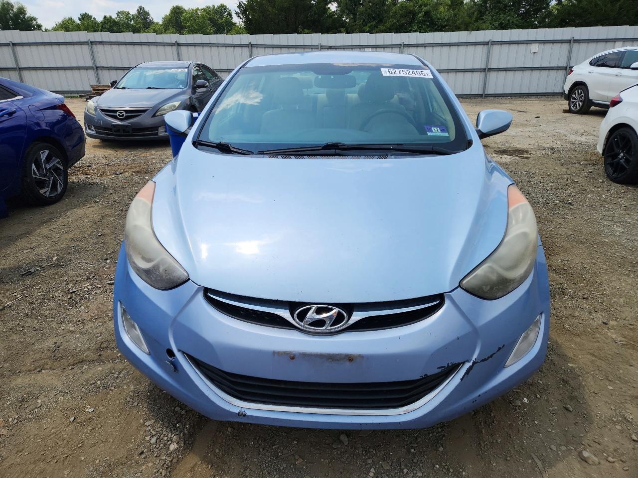 2012 Hyundai Elantra Gls Blue vin: KMHDH4AE7CU318914