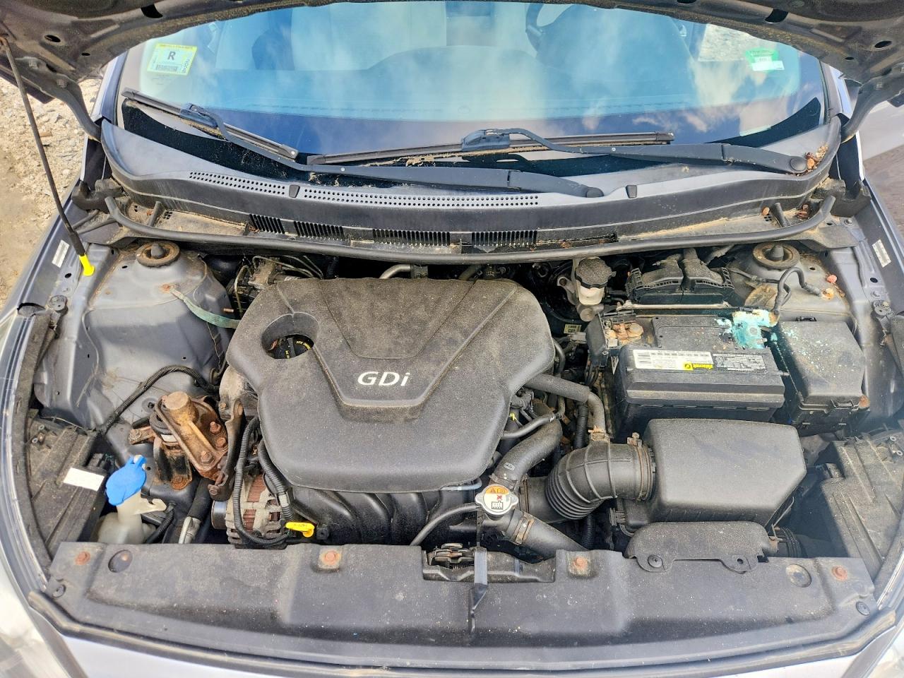 2014 Hyundai Accent Gls Gray vin: KMHCT4AE6EU720033
