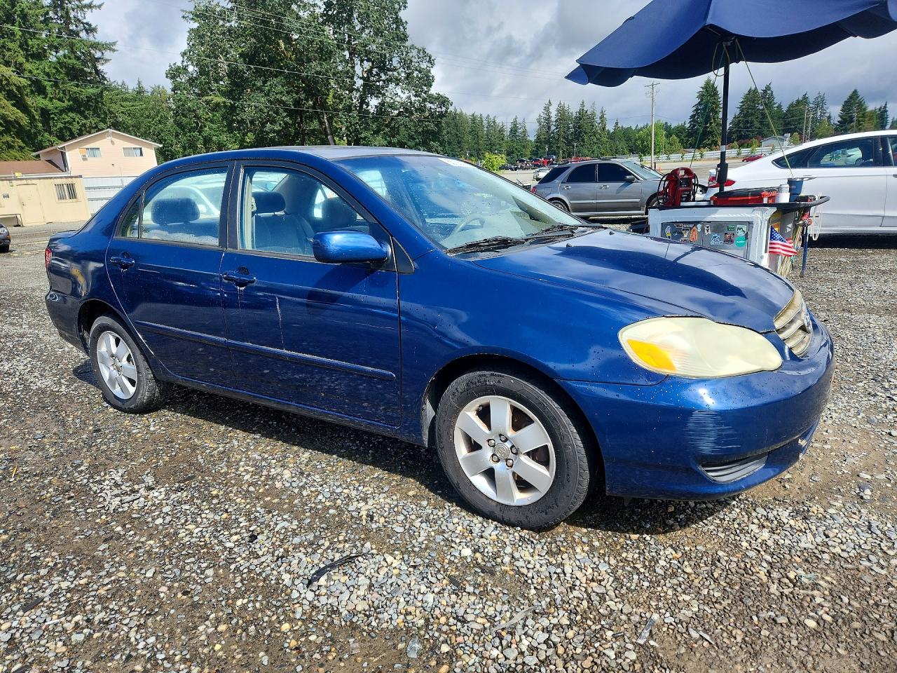 2004 Toyota Corolla Le Blue vin: 1NXBR38E54Z312700
