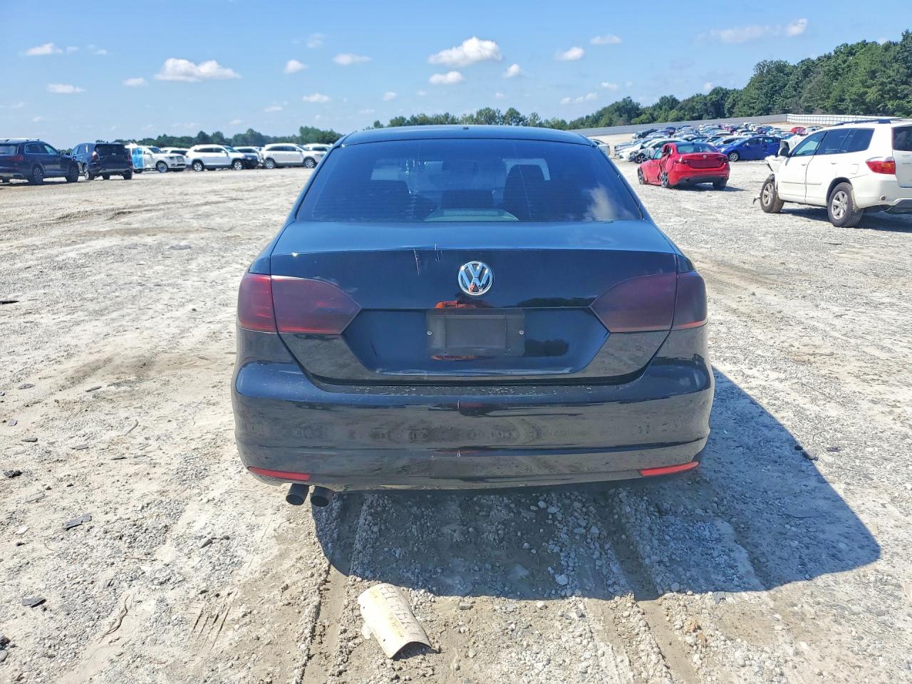 2014 Volkswagen Jetta Base Black vin: 3VW1K7AJ2EM368521