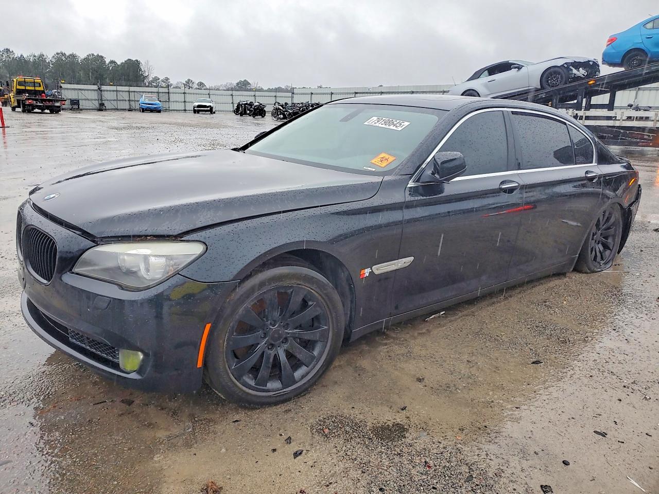 2011 Bmw 750 Lxi Black vin: WBAKC8C58BC432887