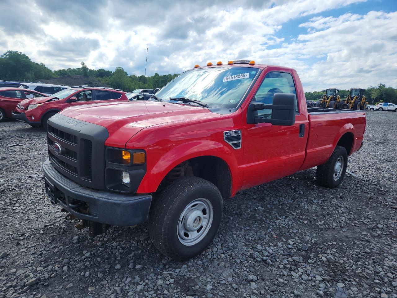 2010 Ford F250 Super Duty Red vin: 1FTNF2B53AEB35566