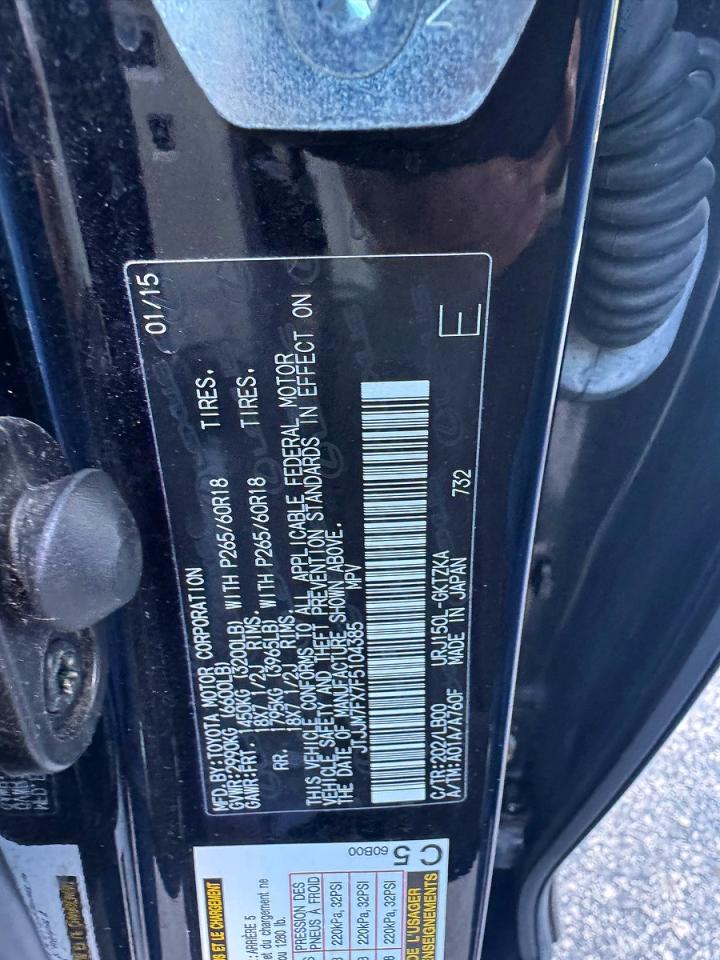 2015 Lexus Gx 460 Premium Black vin: JTJJM7FX7F5104385