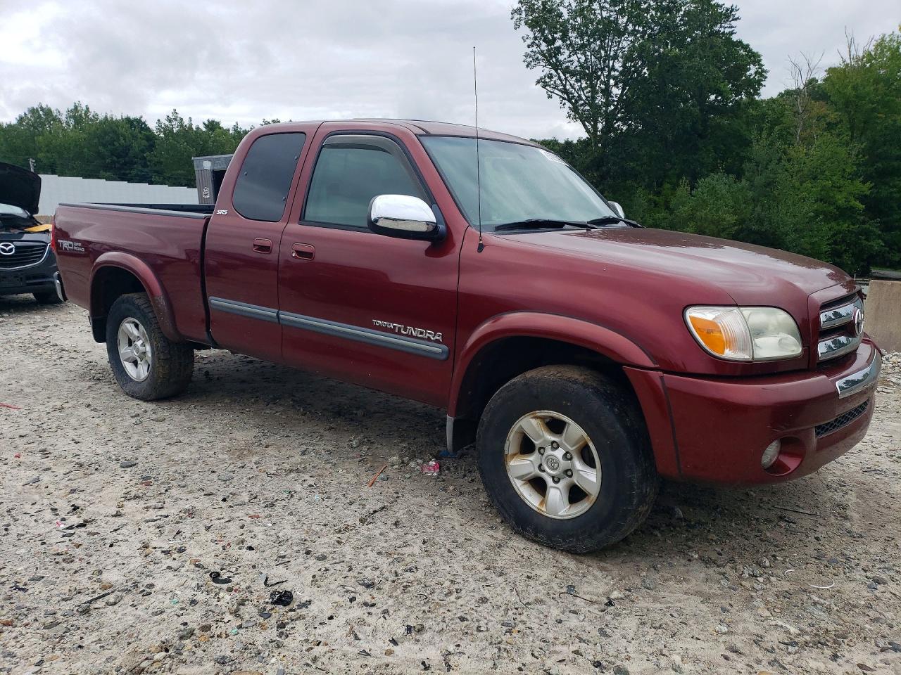 2005 Toyota Tundra Access Cab Sr5 Red vin: 5TBBT44165S461825