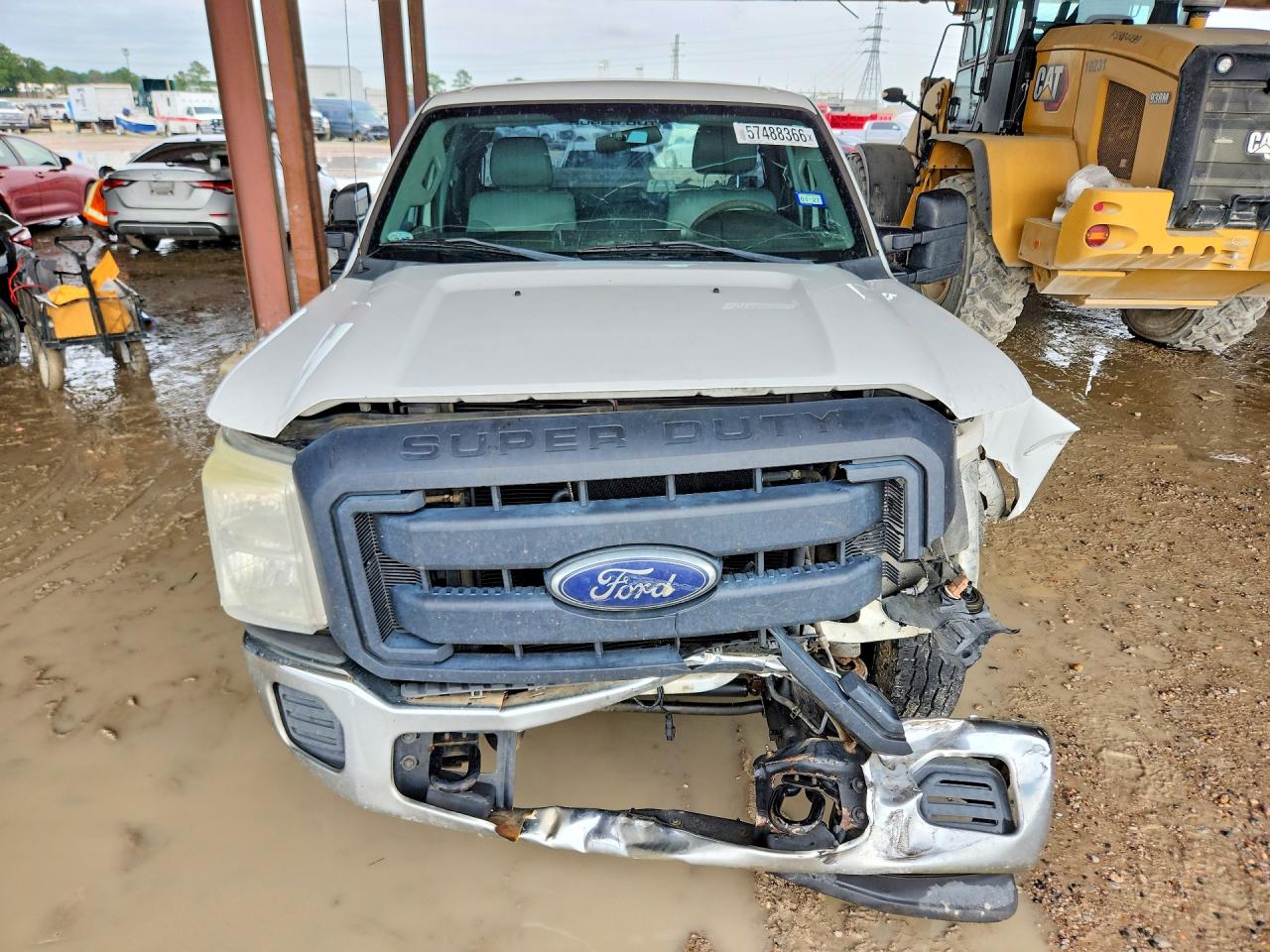 2014 Ford F250 Super Duty White vin: 1FT7X2A62EEB24886