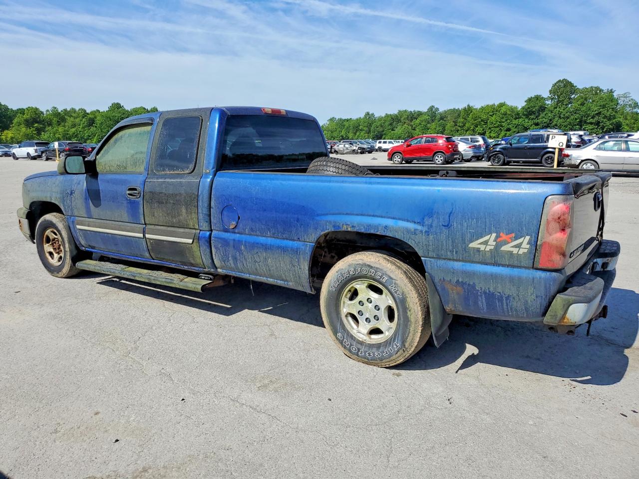 2004 Chevrolet Silverado K1500 Blue vin: 1GCEK19T14E188295